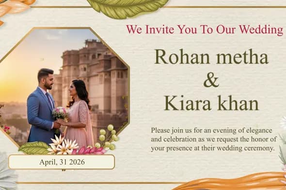 Elegant Animated Wedding Invitation