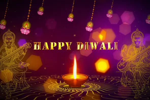 Radiant Diwali Celebration Logo Animation