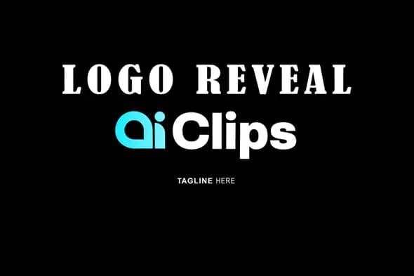 Sleek AIClips Logo Reveal Animation