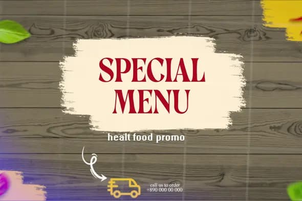 Rustic Restaurant Special Menu Promo Template