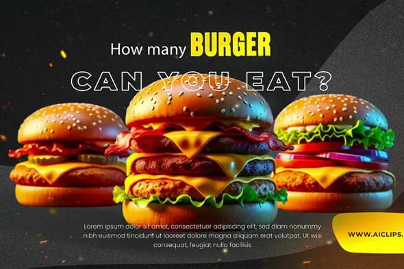 Burger Eating Contest Promo Template