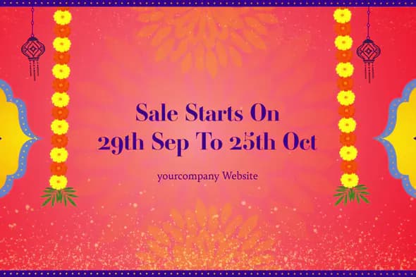 Festive Diwali Sale Animation Template