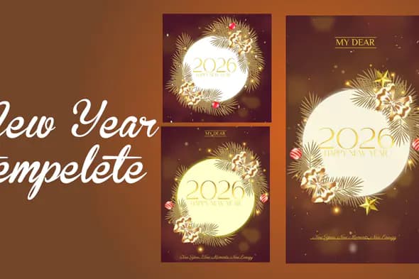 Elegant 2026 New Year Animation Template