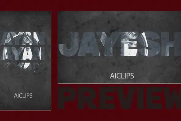 Grungy Text Reveal Animation Template