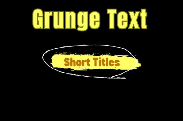 Edgy Grunge Text Animation Pack