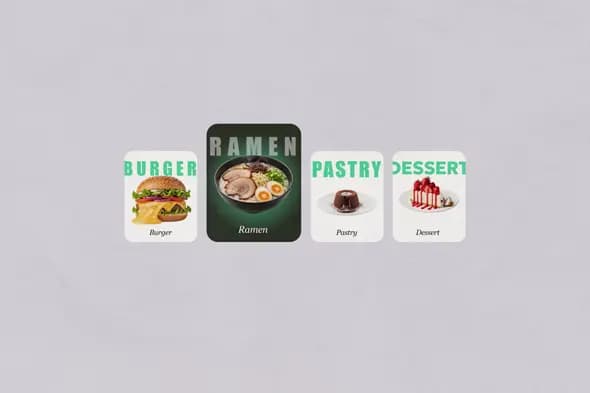 Culinary Menu Widget Slideshow