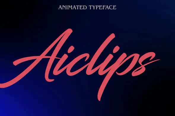 Sleek Animated Typeface Intro Template