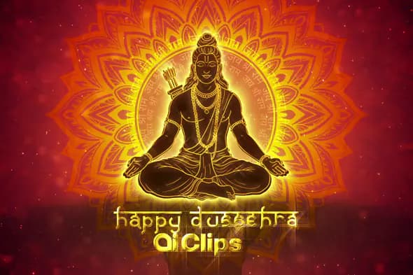 Majestic Dussehra Animation Template