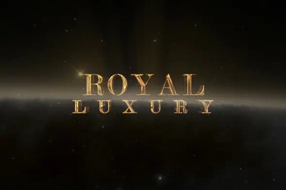 Golden Luxury Text Animation Template