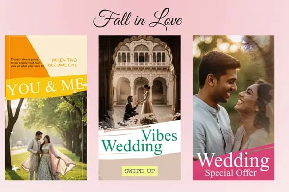Romantic Love Story Social Media Pack