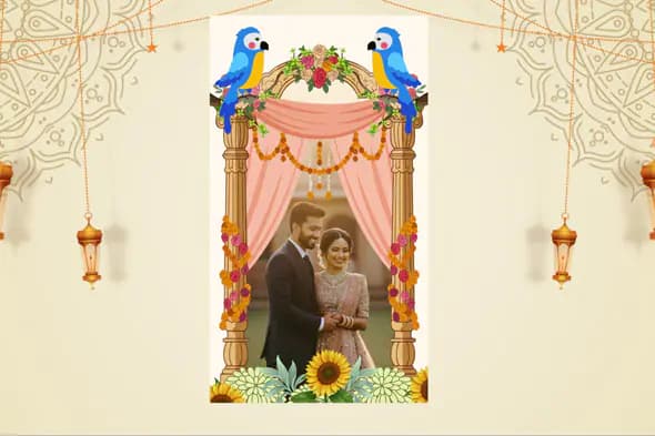 Exotic Indian Wedding Invitation Template