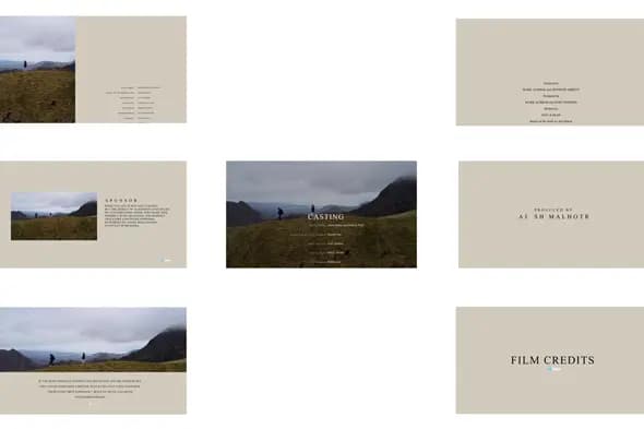 Cinematic Film Credits Template