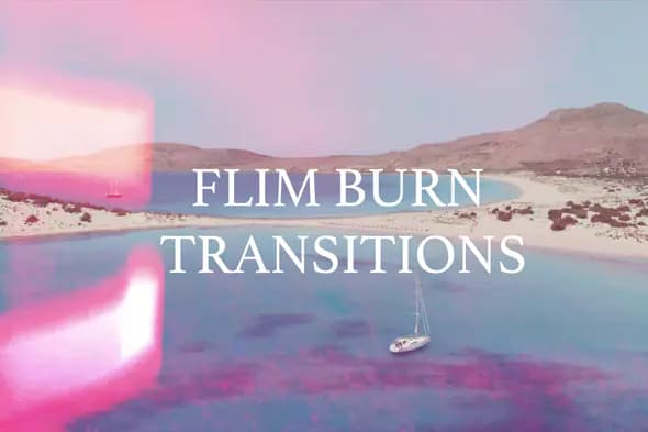 Dreamy Film Burn Transitions Pack