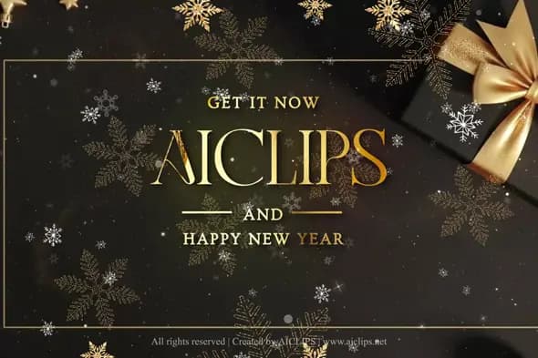 Golden New Year Promo Animation
