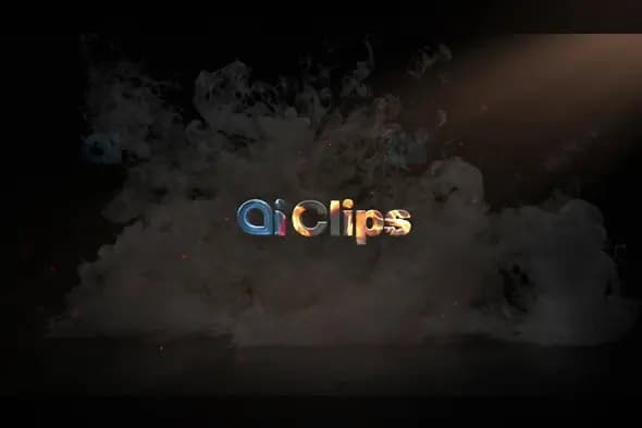 Cinematic Smoke Logo Reveal with Fire Elements