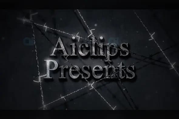 Dark Barbed Wire Title Animation