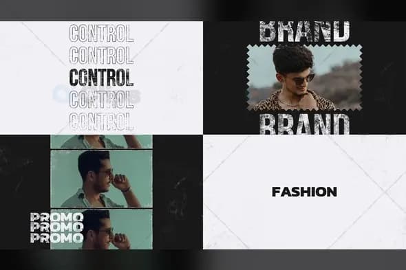 Dynamic Urban Fashion Promo Template with Grunge Text Effects