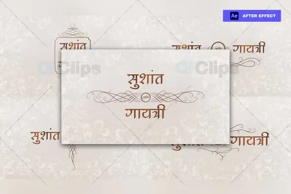 Elegant Wedding Title Pack for After Effects