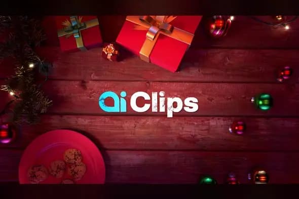 Festive Christmas Logo Reveal with Gifts and Ornaments