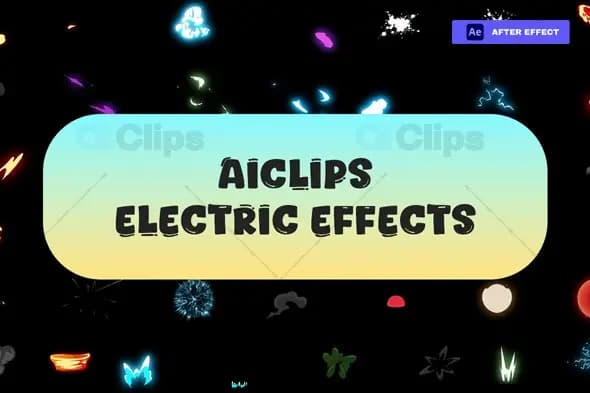 Multi-Style Electric Animation Effects Pack for After Effects