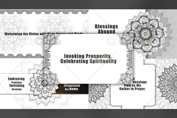 Elegant Mandala Spiritual Blessings Template