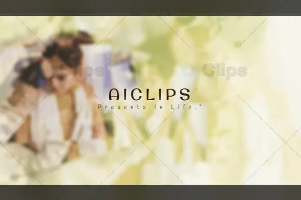 Elegant Wedding invitation with Bokeh Background