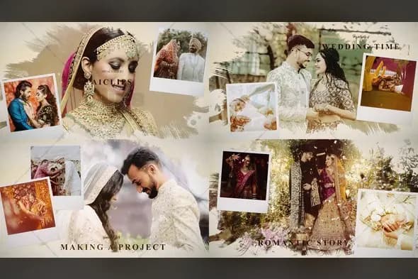 Elegant Wedding Photo Gallery Slideshow Template