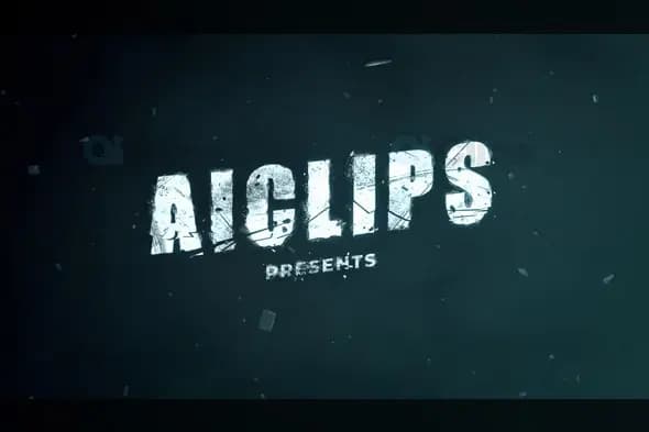 Cinematic Grunge Text Reveal with Particles