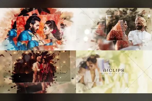 Elegant Indian Wedding Photo Gallery Animation Template