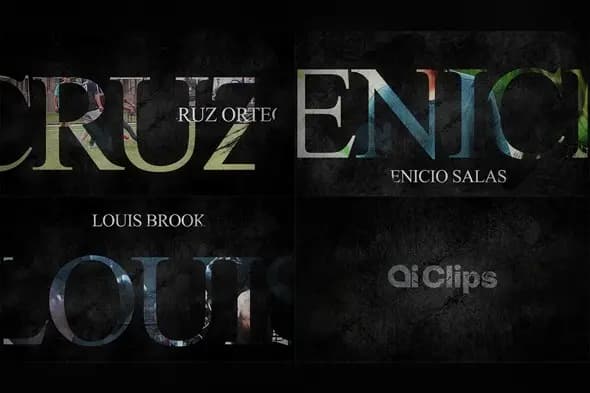 Elegant Dark Typography Text Reveal Template