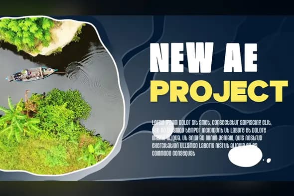 colourful liquid slideshow After Effects Template