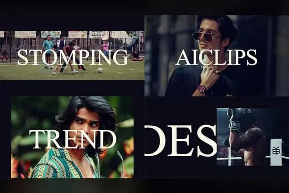 Elegant Typography Scenes Slideshow Template