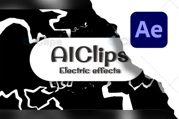 Minimalist Electric Line Effects Pack for After Effects