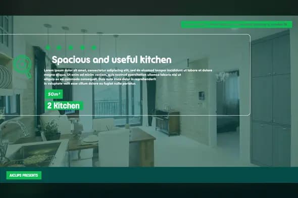 Modern Kitchen Interior Presentation Template