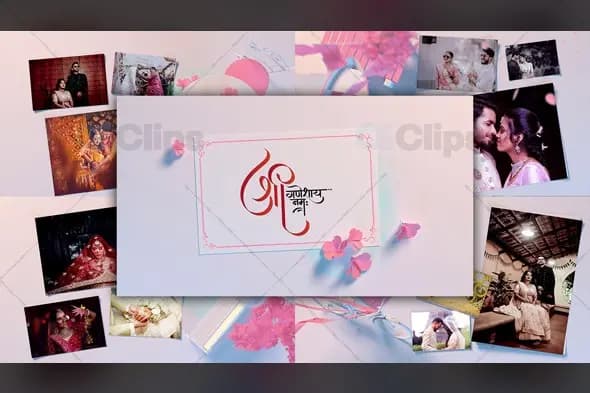 Elegant Indian Wedding Photo Gallery Reveal Animation