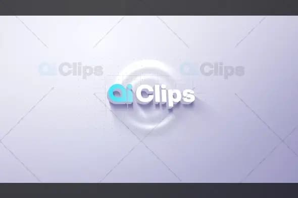 3D Logo Reveal with Grid Background Animation