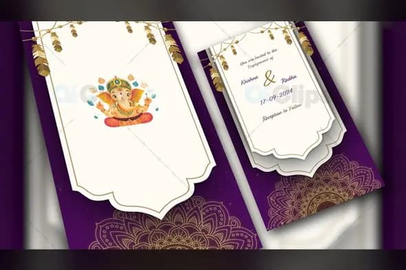 Indian Engagement Invitation Story Template
