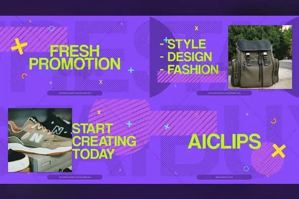 Modern Fashion Promotional Slides Template