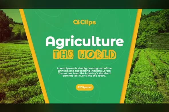 Agriculture World - Modern Farm Presentation Template