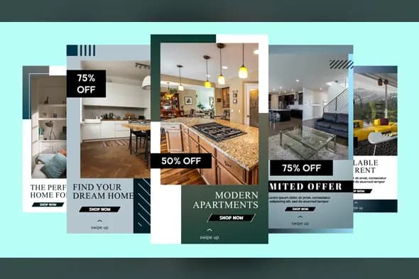 Real estate Instagram Stories Template Pack