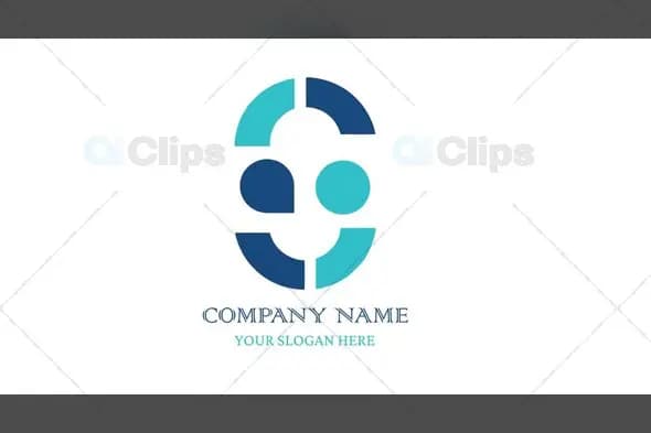 Modern Dual-Tone Abstract Face Logo Design