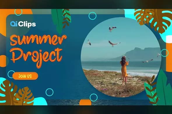 Tropical Summer Project Promotional Template