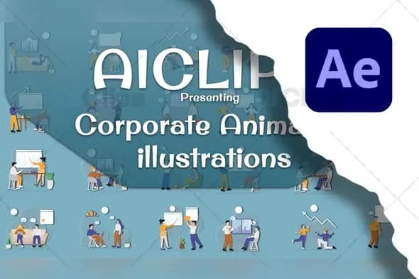 Corporate Animated Illustration Pack for After Effects