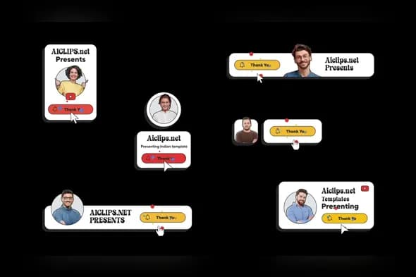 Modern YouTube Subscribe Button Animation Templates