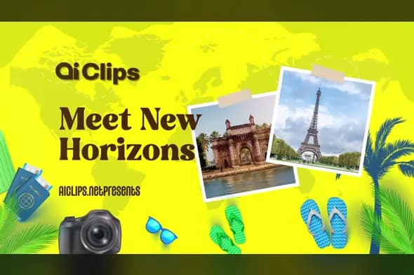 Travel Agency Promotional Template with Vibrant Photo Gallery