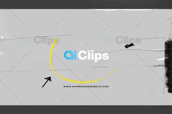 Minimalist Logo Reveal with Curved Line Animation