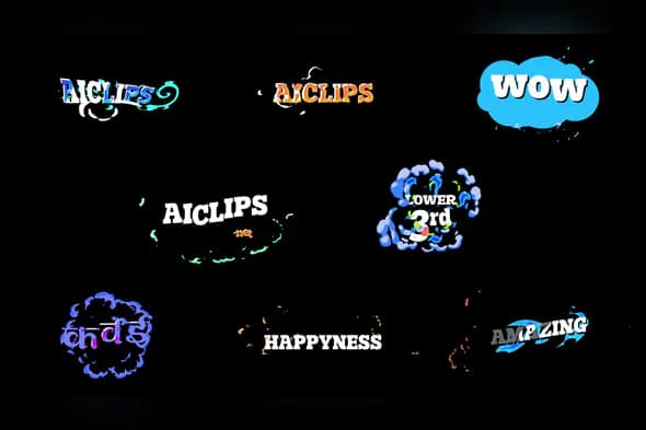 Dynamic Cartoon Style Lower Thirds Pack for After Effects