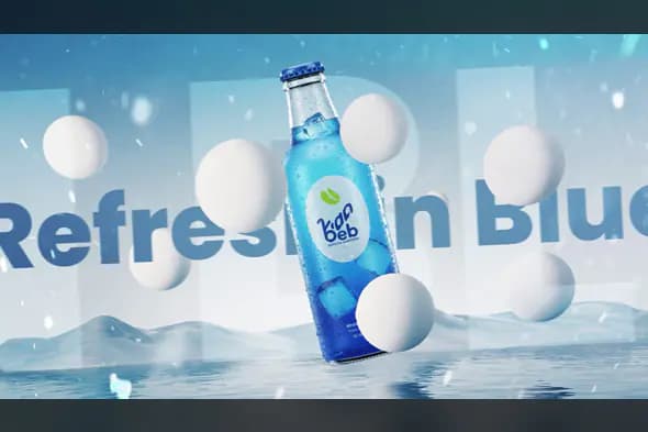 Refreshing Cold Drink Ad Template for After Effects