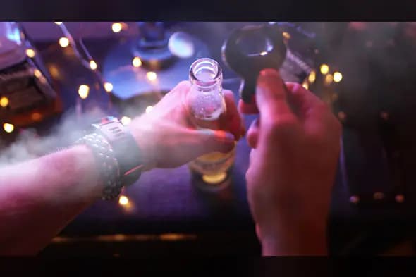 Realistic Smoke Overlay with Bottle Opening Scene | After Effects Party Effects