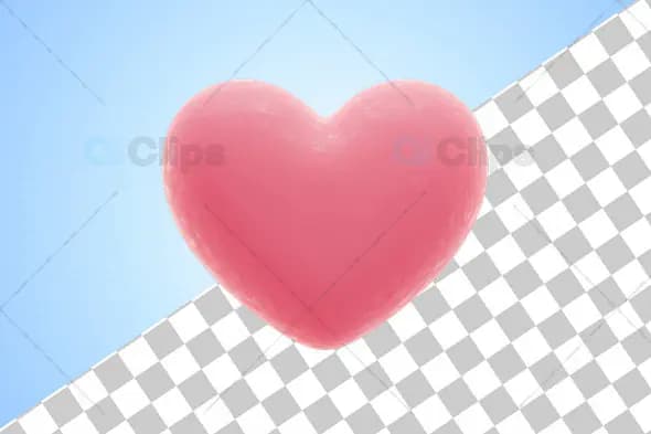 3D Textured Pink Heart Icon